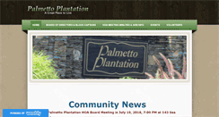 Desktop Screenshot of palmettoplantation.org