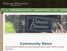 Tablet Screenshot of palmettoplantation.org